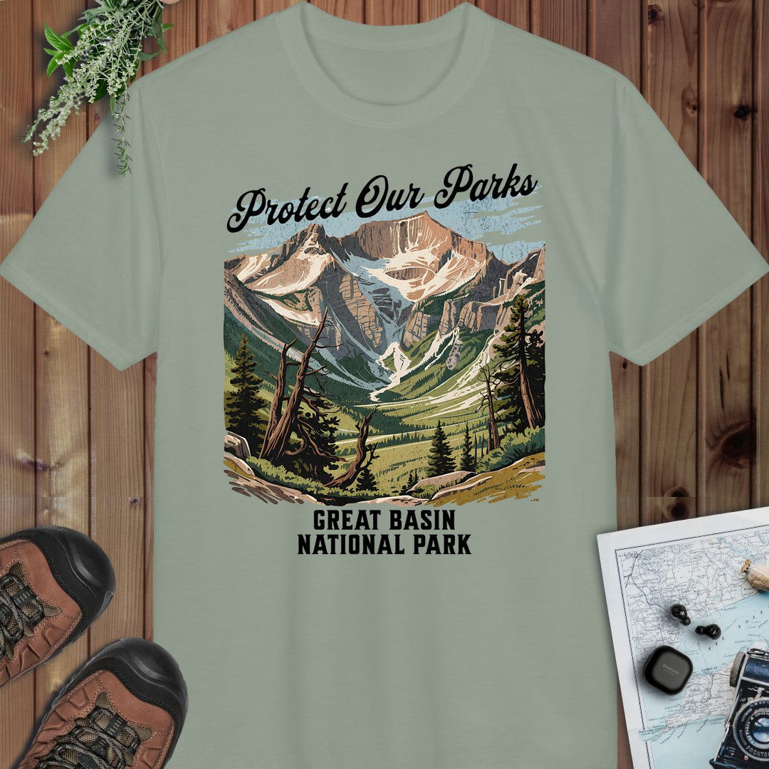 Protect Our Parks Great Basin Performance T-Shirt in Sage