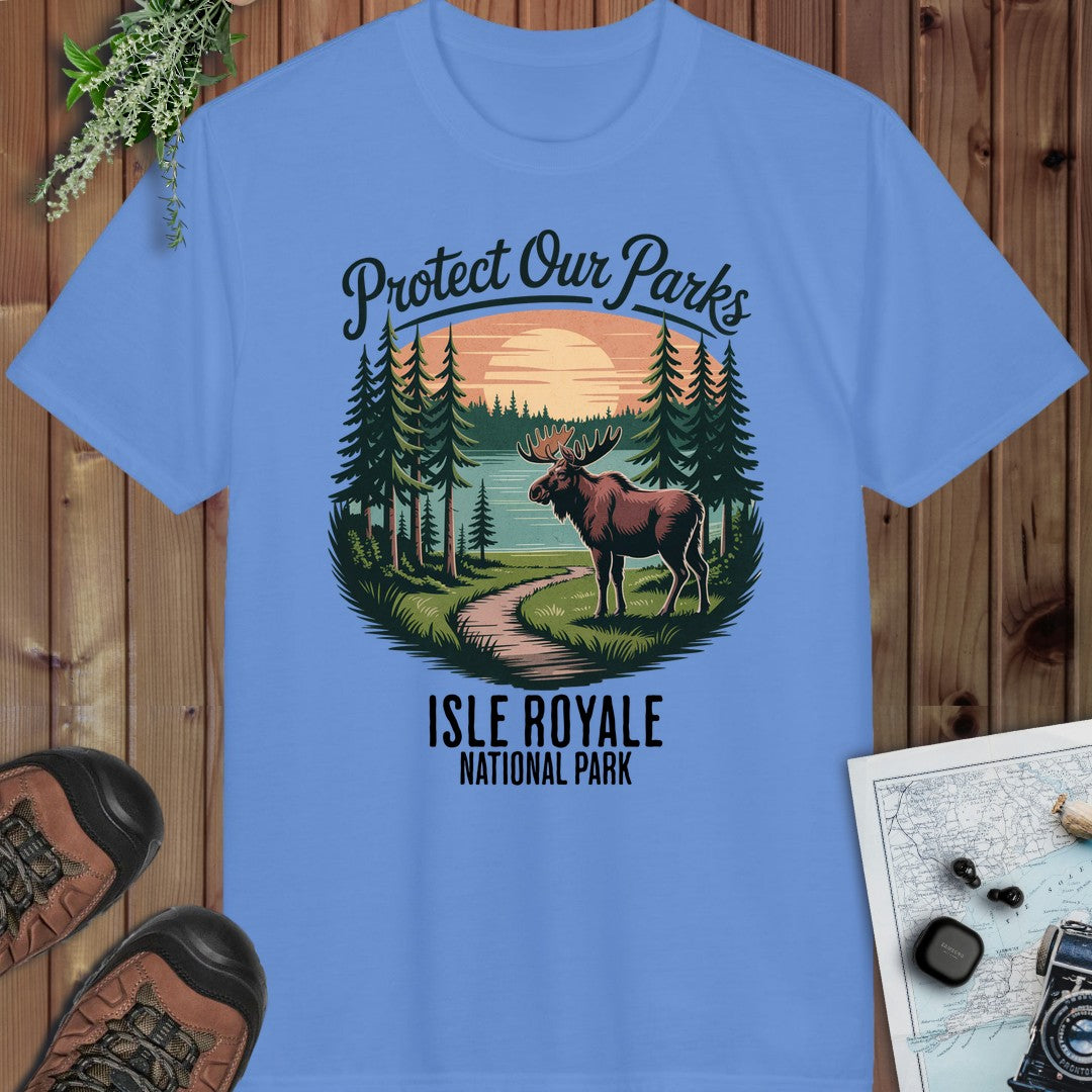 Protect Our Parks Isle Royale National Park Performance T-Shirt in Carolina Blue