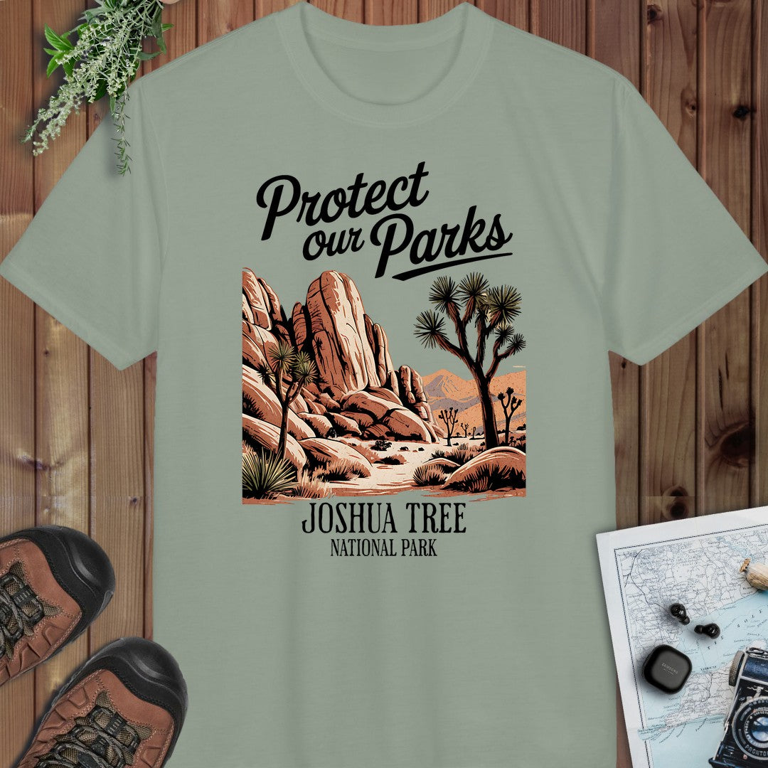 Protect Our Parks Joshua Tree Performance T-Shirt in Sage