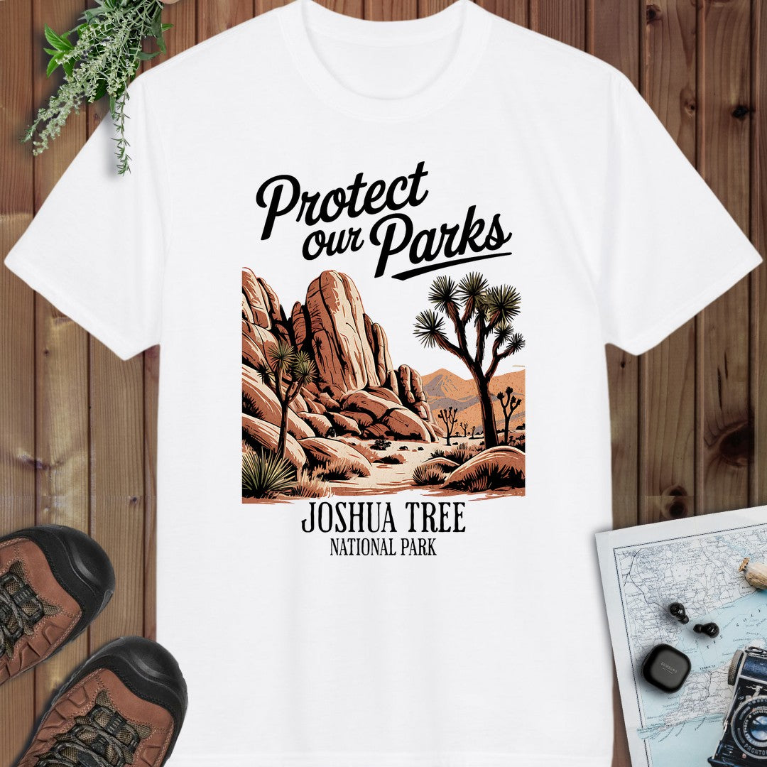 Protect Our Parks Joshua Tree Performance T-Shirt in White
