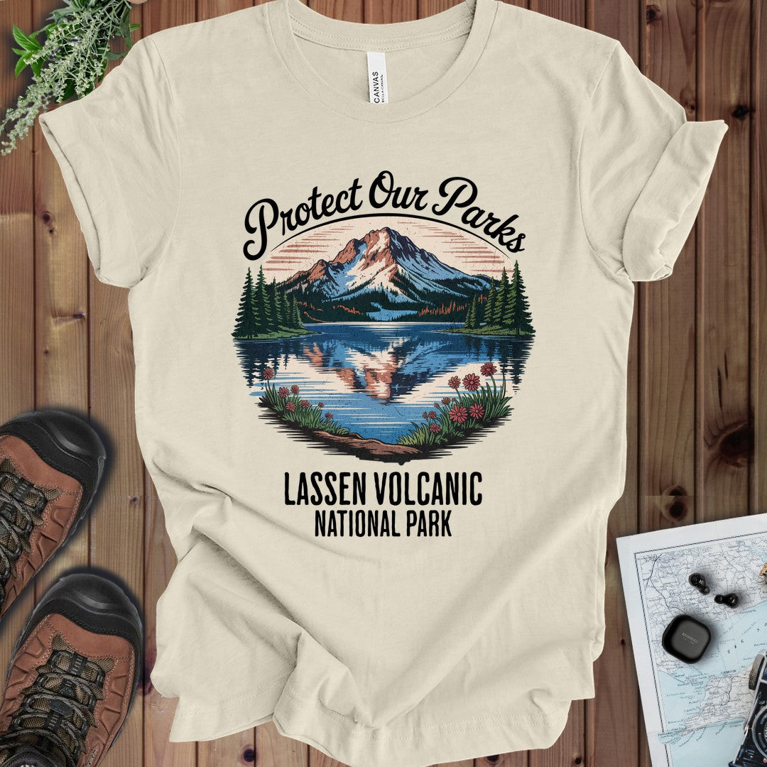 Protect Our Parks Lassen Park Kids Graphic T-Shirt in Natural