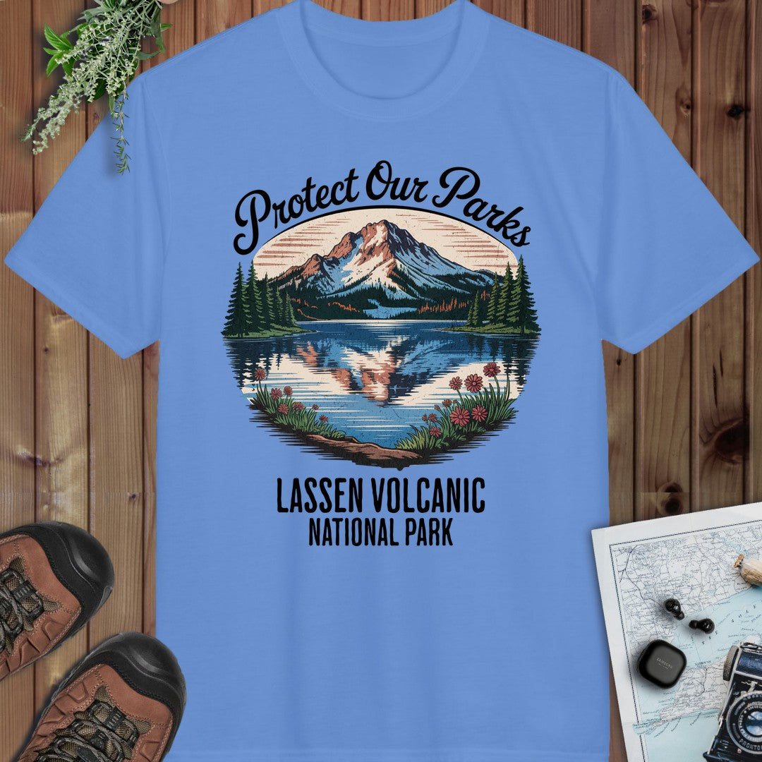 Protect Our Parks Lassen Volcanic National Park Performance T-Shirt in Carolina Blue
