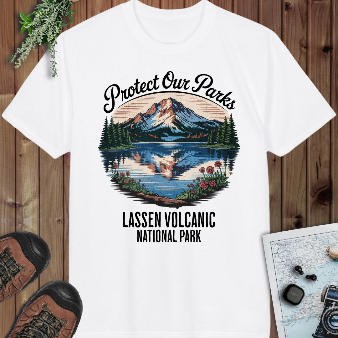 Protect Our Parks Lassen Volcanic National Park Performance T-Shirt in White