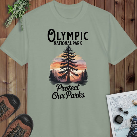 Protect Our Parks Olympic Performance T-Shirt in Sage