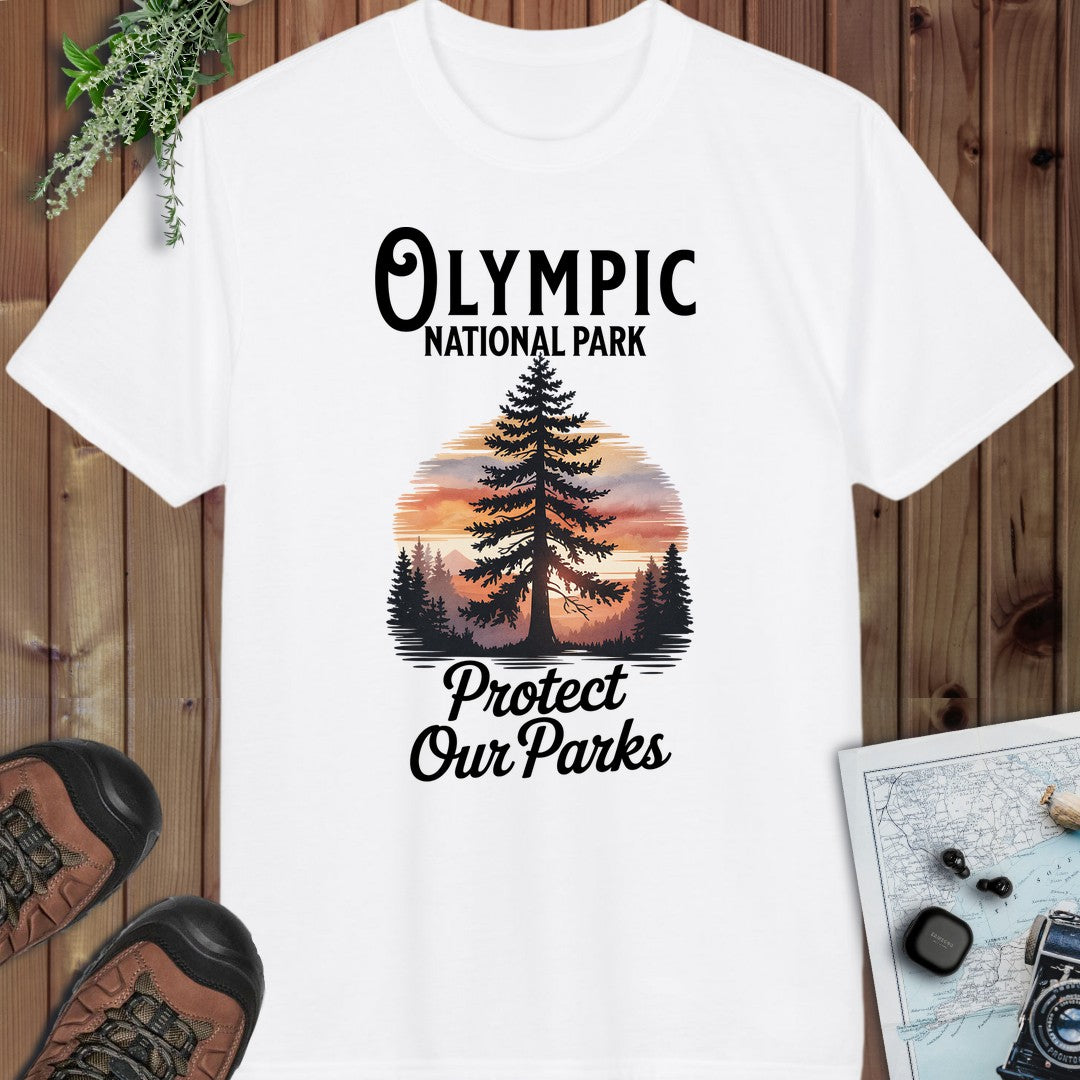 Protect Our Parks Olympic Performance T-Shirt in White
