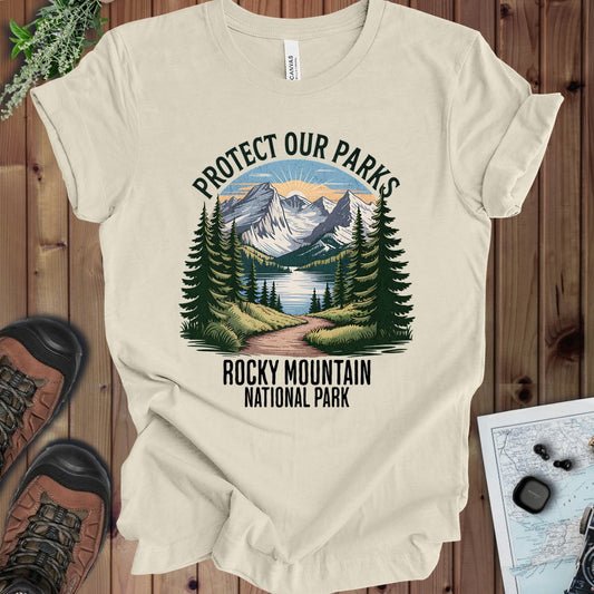 Protect Our Parks Rocky Mountain Kids Graphic T-Shirt in Natural
