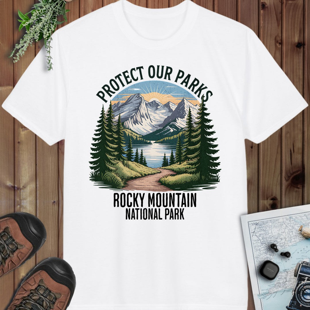 Protect Our Parks Rocky Mountain Performance T-Shirt in White