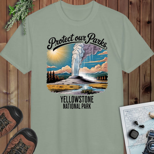 Protect Our Parks Yellowstone Performance T-Shirt in Sage