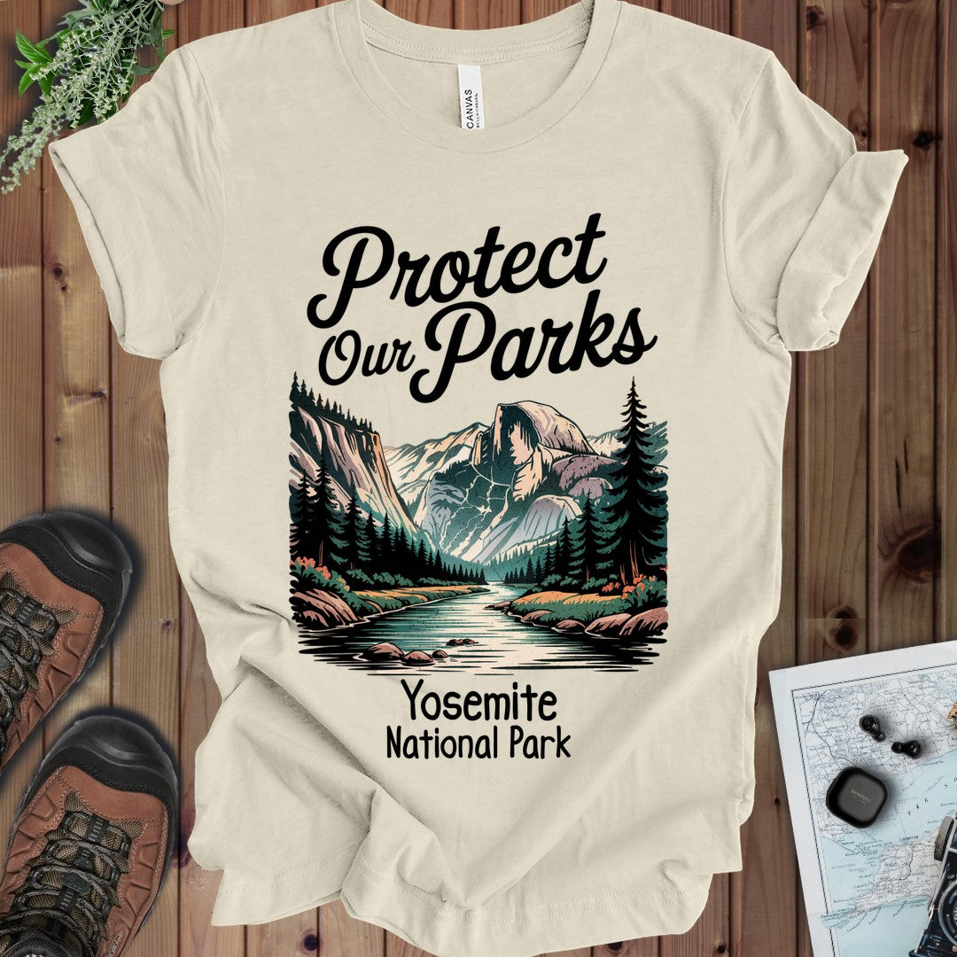 Protect Our Parks Yosemite Half Dome Kids Graphic T-Shirt in Natural