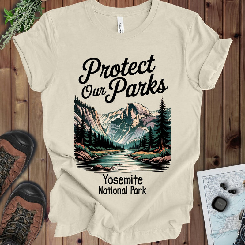 Protect Our Parks Yosemite Half Dome Kids Graphic T-Shirt in Natural