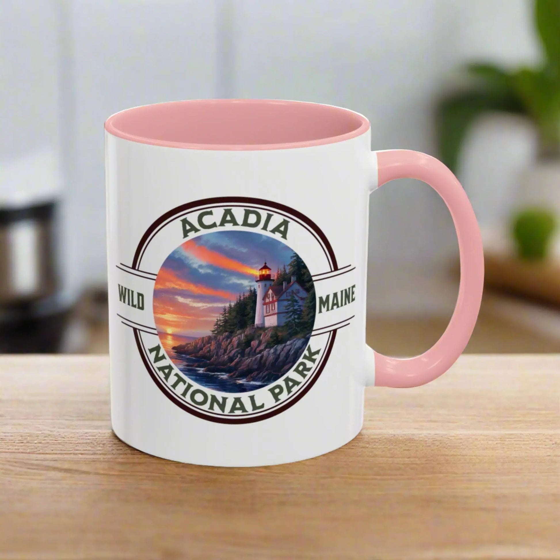 Acadia National Park Accent Mug (2 Sizes, 5 Colors) Mug teelaunch