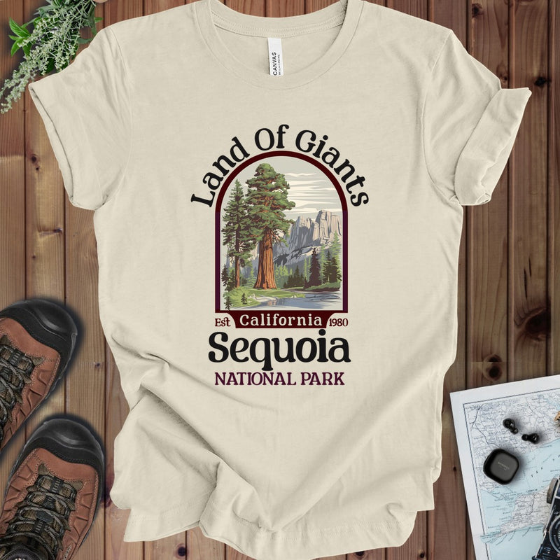Sequoia National Park Land Of Giants Kids Graphic T-Shirt in Natural