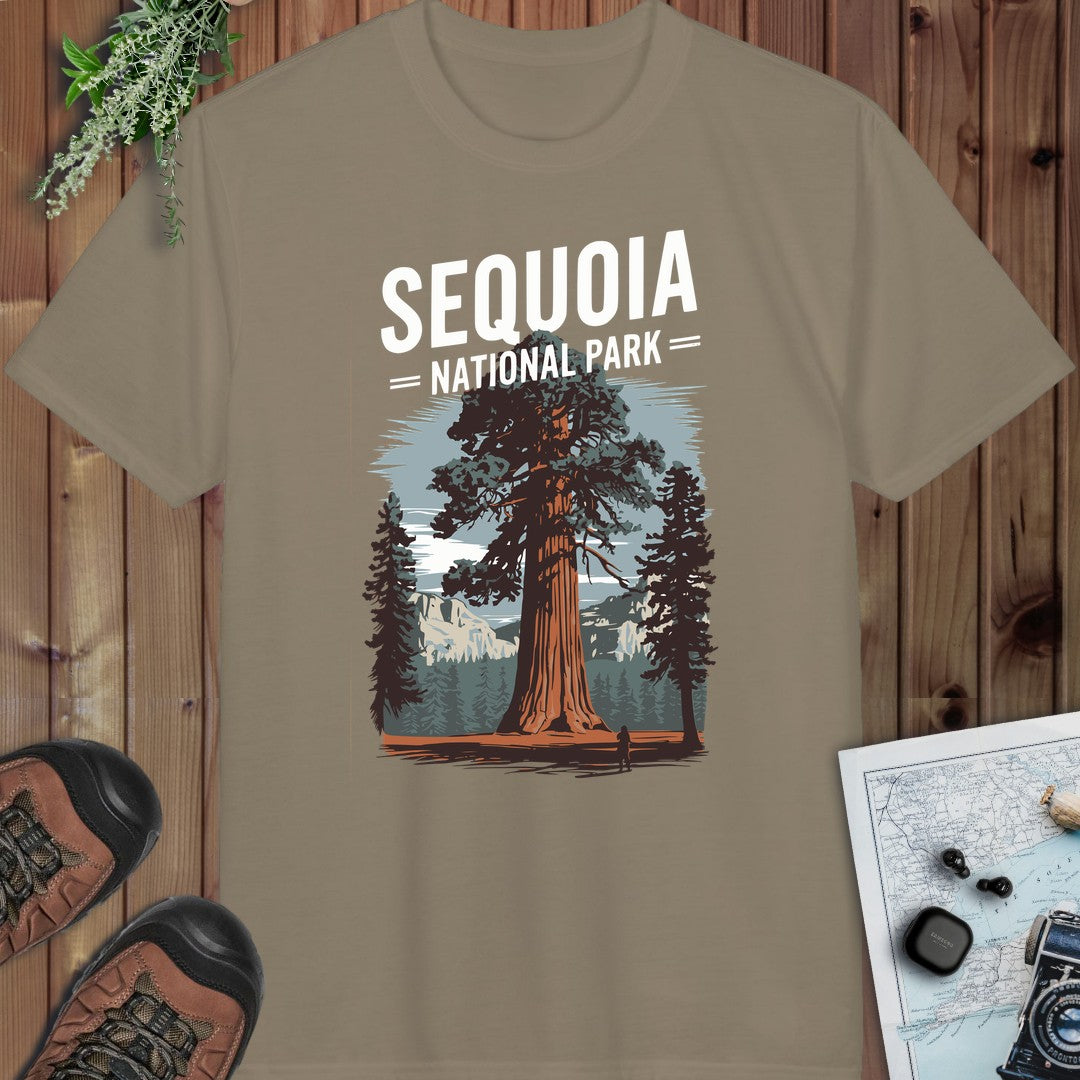 Sequoia National Park Performance T-Shirt in Prairie Dust