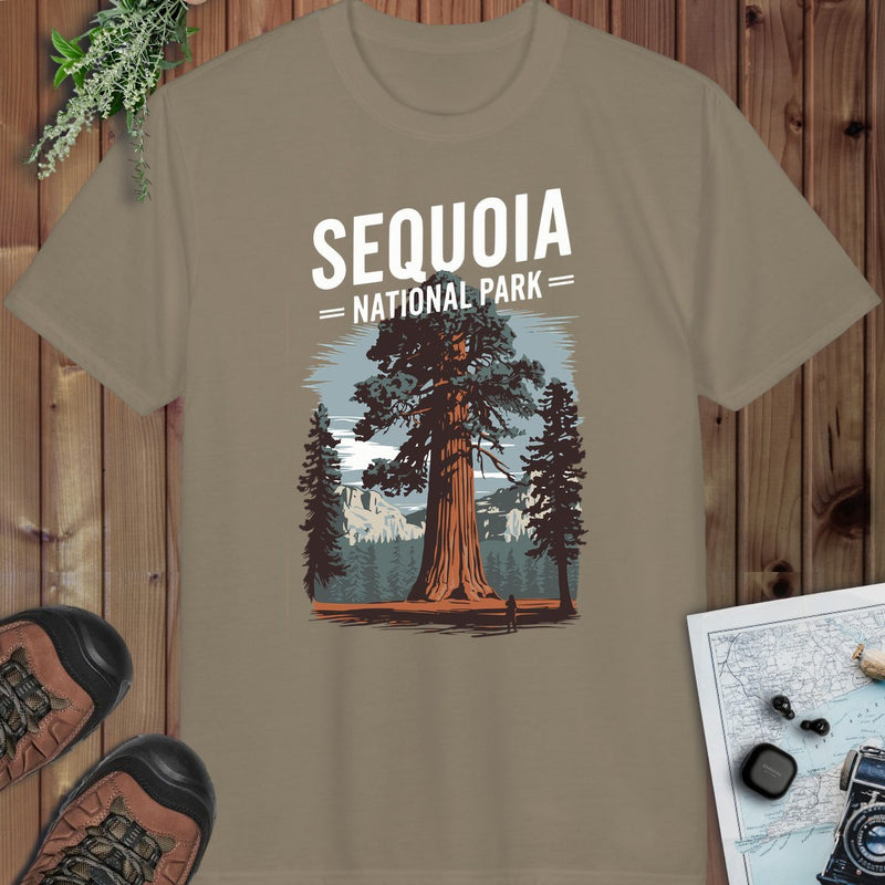Sequoia National Park Performance T-Shirt in Prairie Dust