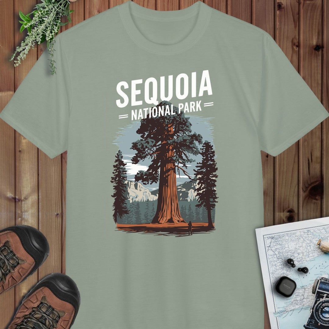 Sequoia National Park Performance T-Shirt in Sage