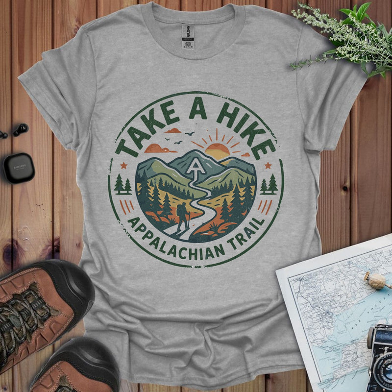 Take A Hike Appalachian Trail Graphic T-Shirt in Sport Grey