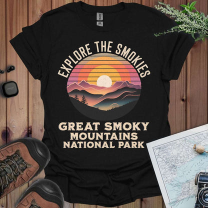 Explore the Smokies Unisex T-Shirt T-Shirt Printify Black S