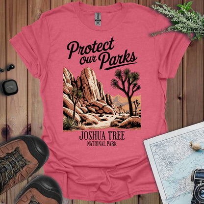 Protect Our Parks Joshua Tree Unisex T-Shirt T-Shirt Printify S Heather Red