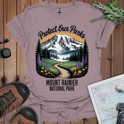 Protect Our Parks Mount Rainier Unisex T-Shirt T-Shirt Printify