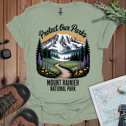 Protect Our Parks Mount Rainier Unisex T-Shirt T-Shirt Printify