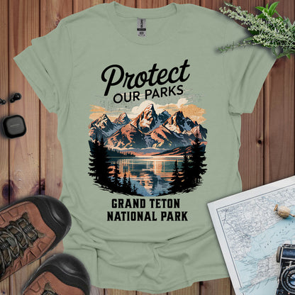 Protect Our Parks Grand Teton Unisex T-Shirt T-Shirt Printify S Sage