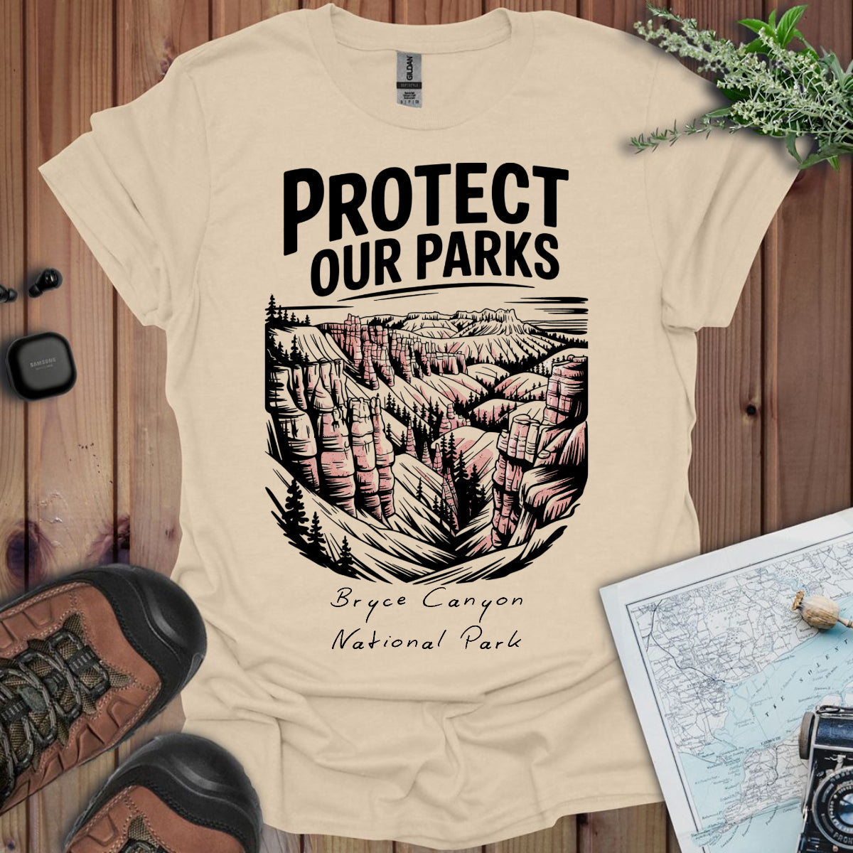 Protect Our Parks Bryce Canyon Unisex T-Shirt T-Shirt Printify S Natural