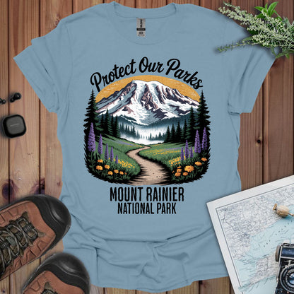Protect Our Parks Mount Rainier Unisex T-Shirt T-Shirt Printify