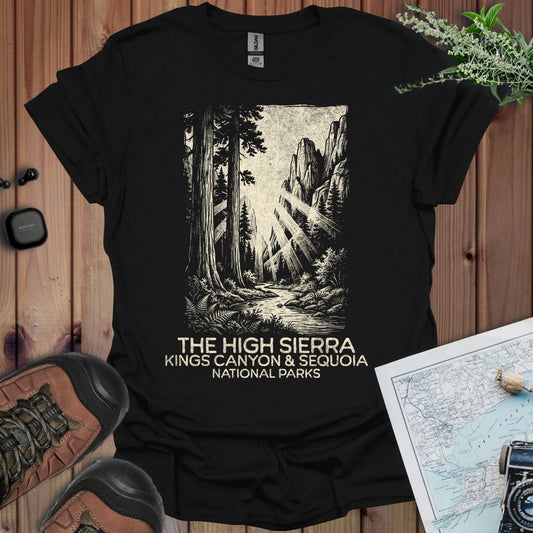 The High Sierra Kings Canyon Sequoia Graphic T-Shirt in Black