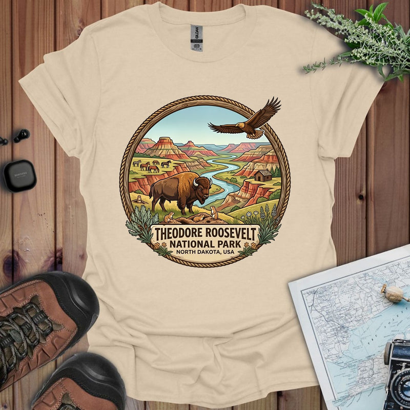 Theodore Roosevelt National Park Emblem Graphic T-Shirt