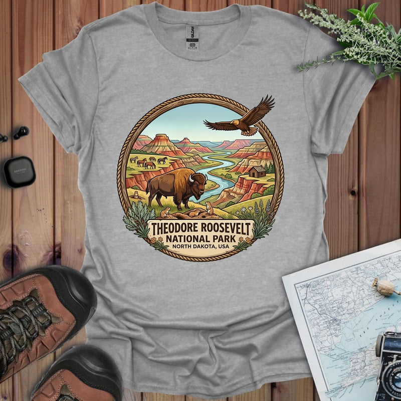 Theodore Roosevelt National Park Emblem Graphic T-Shirt