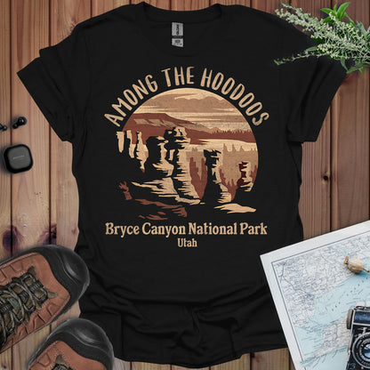 Bryce Canyon Unisex T- Shirt Among The Hoodoos T-Shirt Printify XS Black