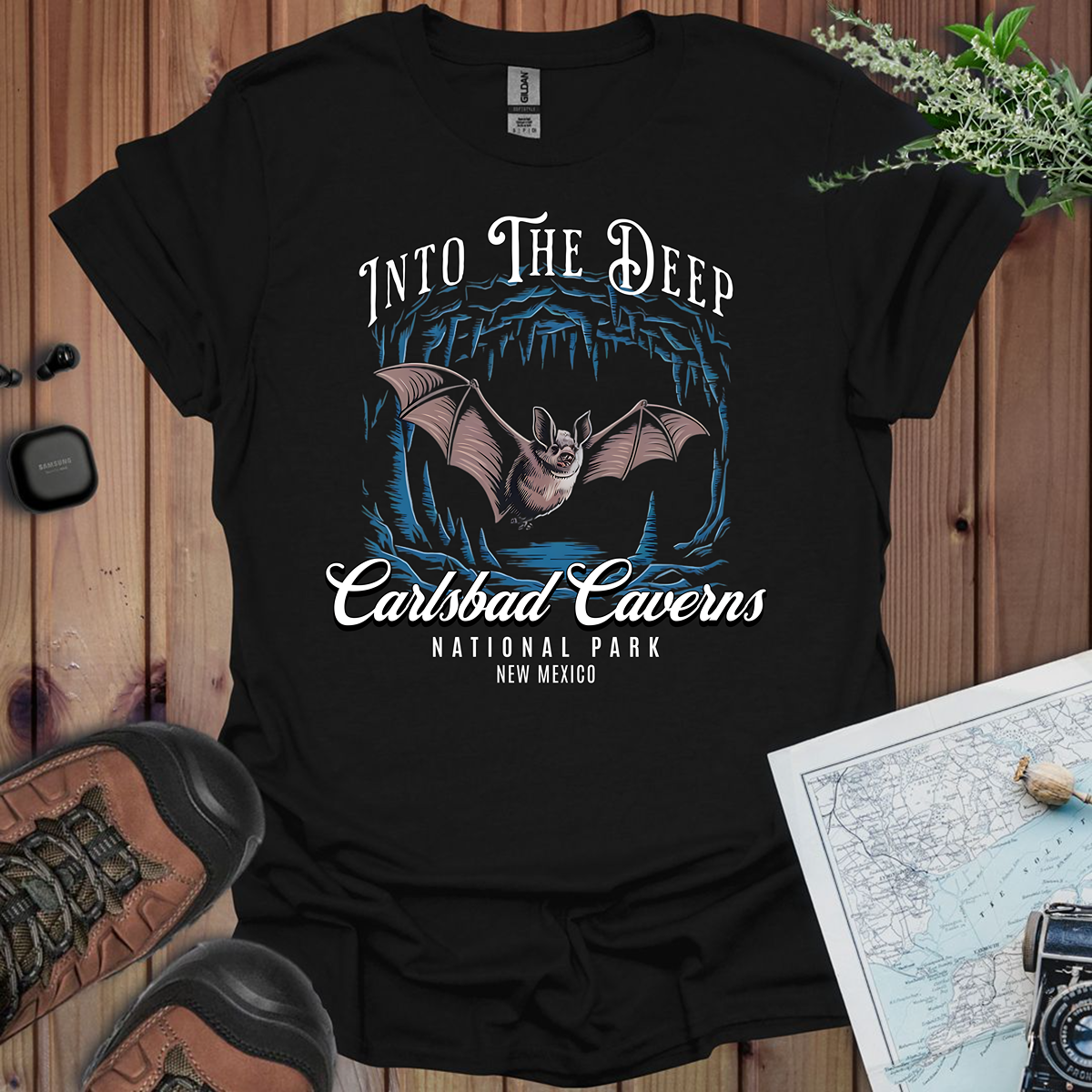 Carlsbad Caverns National Park Unisex T-Shirt T-Shirt Printify XS Black