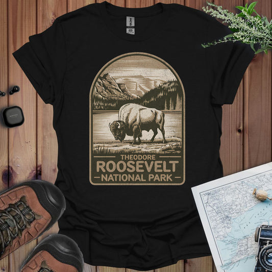 Theodore Roosevelt National Park Unisex T-Shirt T-Shirt Printify XS Black