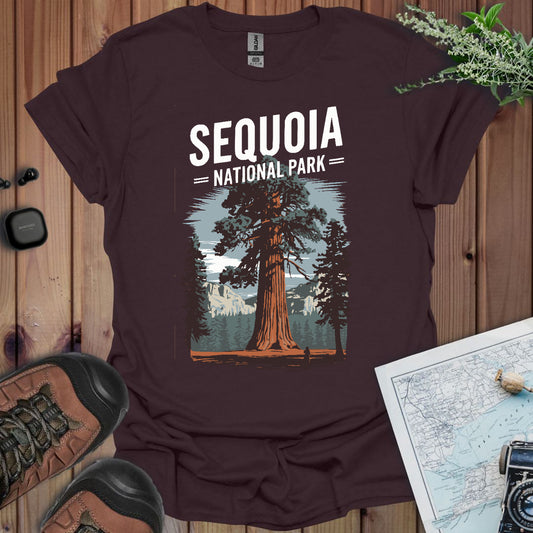 Sequoia National Park Unisex T-Shirt T-Shirt Printify S Dark Chocolate