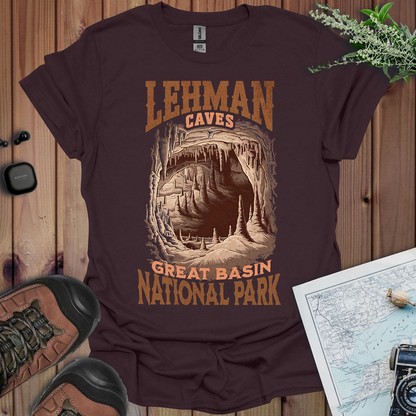 Great Basin National Park Unisex T-Shirt Lehman Caves T-Shirt Printify S Dark Chocolate