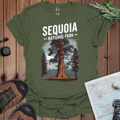 Sequoia National Park Unisex T-Shirt T-Shirt Printify S Military Green