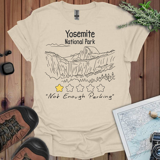 Yosemite 1 Star Review Unisex Tee T-Shirt Printify S Natural