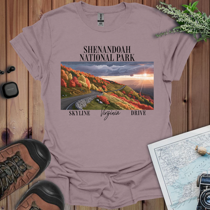 Shenandoah Skyline Drive National Park Unisex T-Shirt T-Shirt Printify S Paragon