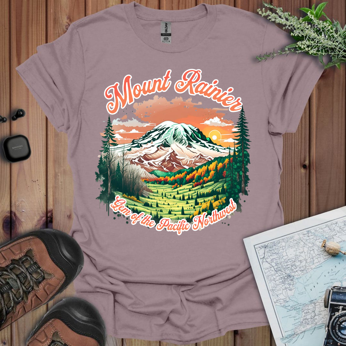 Mount Rainier Gem Unisex T-Shirt T-Shirt Printify S Paragon