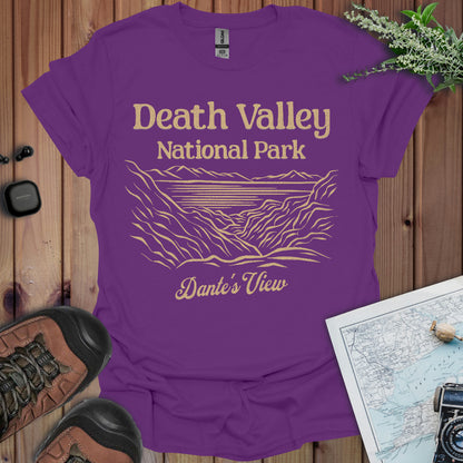 Death Valley Unisex T-Shirt Dante's View T-Shirt Printify S Purple