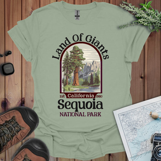 Sequoia National Park Unisex Fit Soft T- Shirt Land Of Giants T-Shirt Printify S Sage