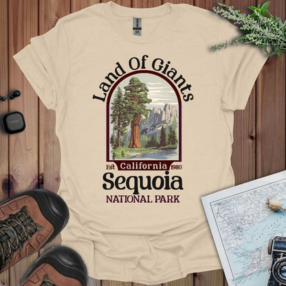 Sequoia National Park Unisex Fit Soft T- Shirt Land Of Giants T-Shirt Printify S Sand
