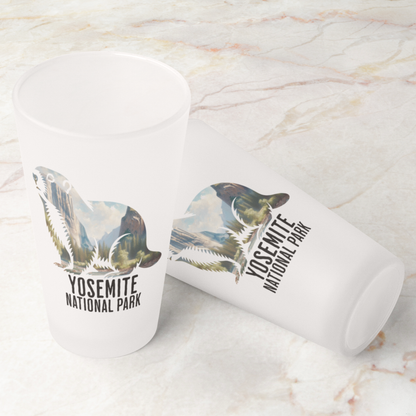 Yosemite Valley Marmot Frosted Pint pint glass teelaunch