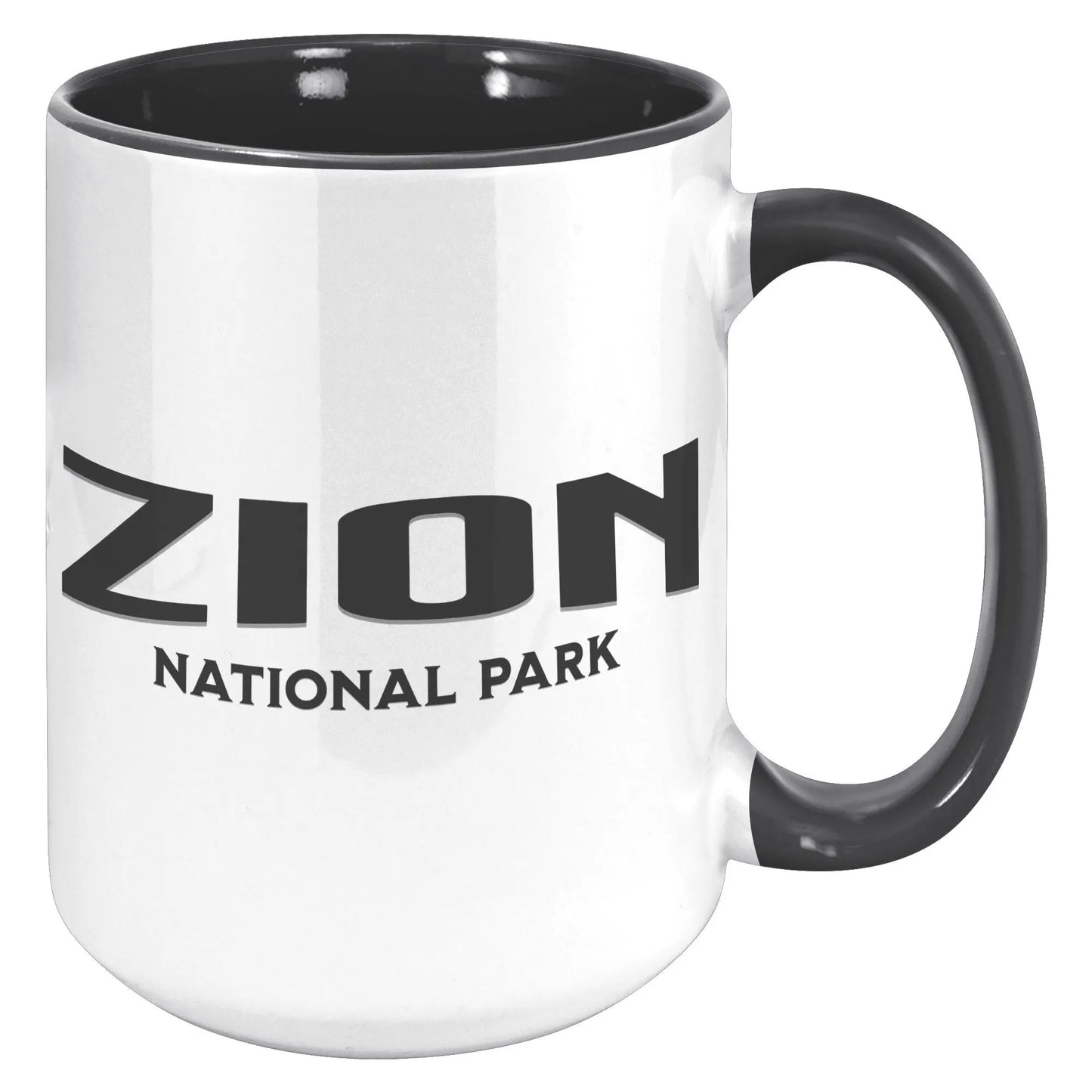 Zion National Park Mug 11oz 15oz Mug teelaunch 15oz Accent Mug Black
