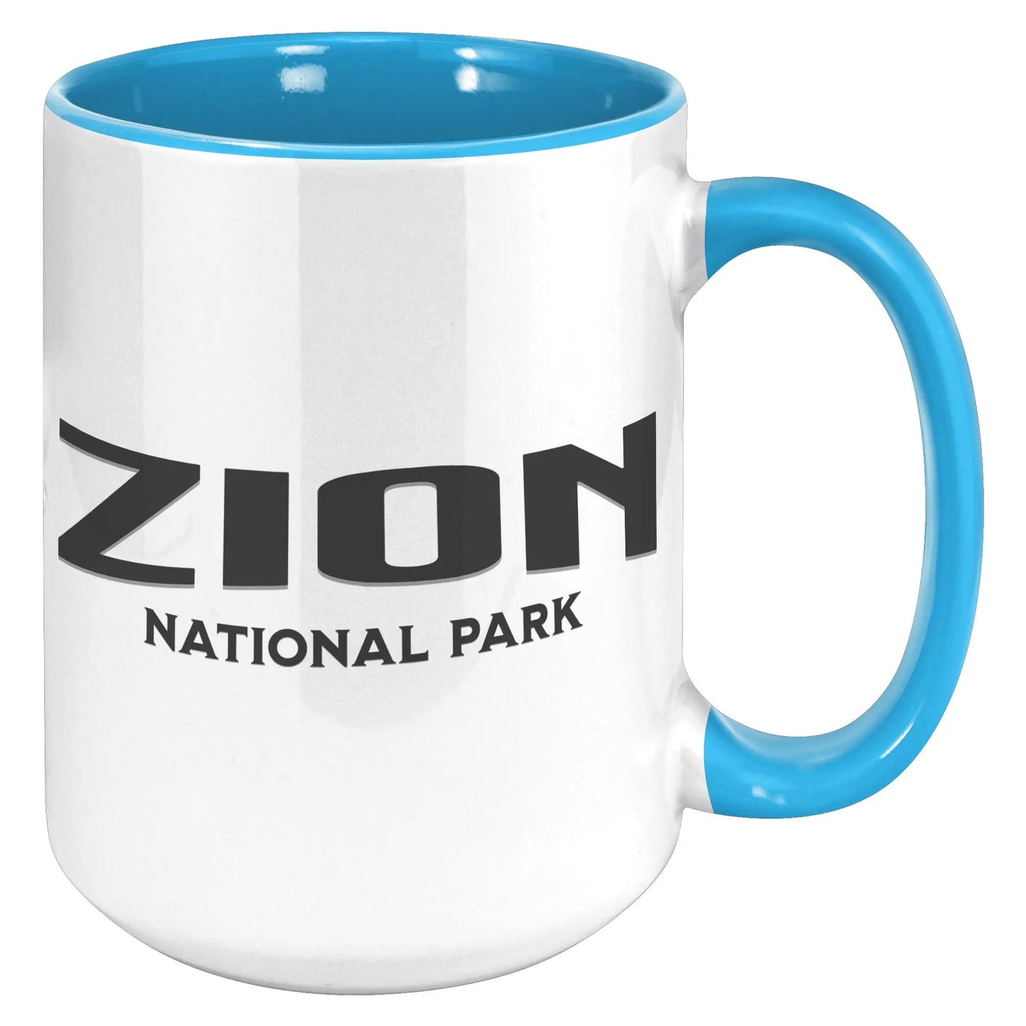 Zion National Park Mug 11oz 15oz Mug teelaunch 15oz Accent Mug Blue