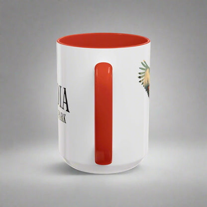 Acadia National Park Maine bird colored coffee mug alternate product view