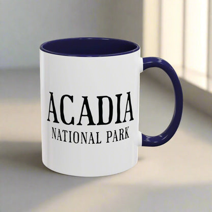Acadia National Park Maine bird colored coffee mug alternate product view