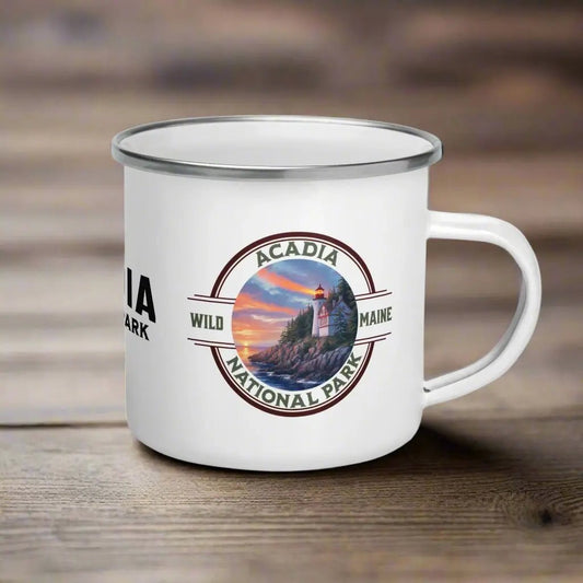 Acadia National Park Durable Enamel Camp Mug - Parks Apparelcamp mug