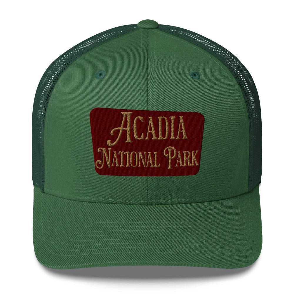 Acadia National Park Embroidered Trucker Hat - Parks Apparelhat