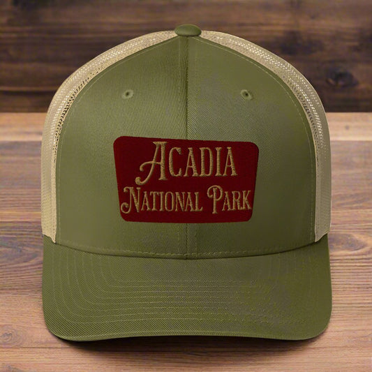 Acadia National Park Embroidered Trucker Hat - Parks Apparelhat